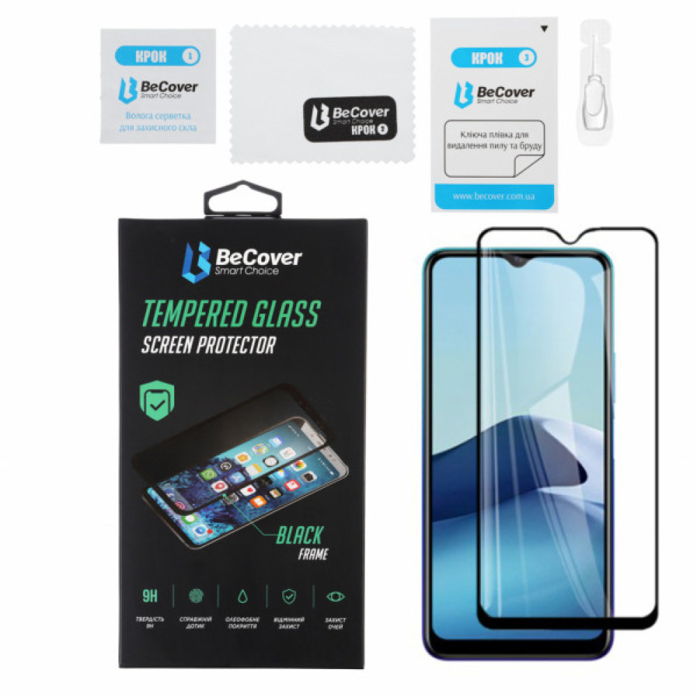 Скло захисне BeCover Vivo Y20 Black (706485) Скло захисне BeCover Vivo Y20 Black (706485)