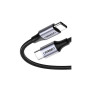 Дата кабель USB-C to USB-C 1.0m US261 3A Alum. Braid Gray\Black Ugreen (50150) Дата кабель USB-C to USB-C 1.0m US261 3A Alum. Braid Gray\Black Ugreen (50150)