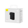 Зарядний пристрій Baseus 2xUSB-C 140W + 1xUSB GaN + cable USB-C to USB-C black (CCGP100201)