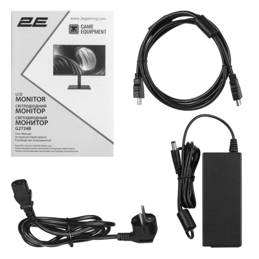 Монітор 2E GAMING 27" G2724B 2xHDMI, DP, IPS, 2560x1440, 180Hz, 1ms, FreeSync, HAS