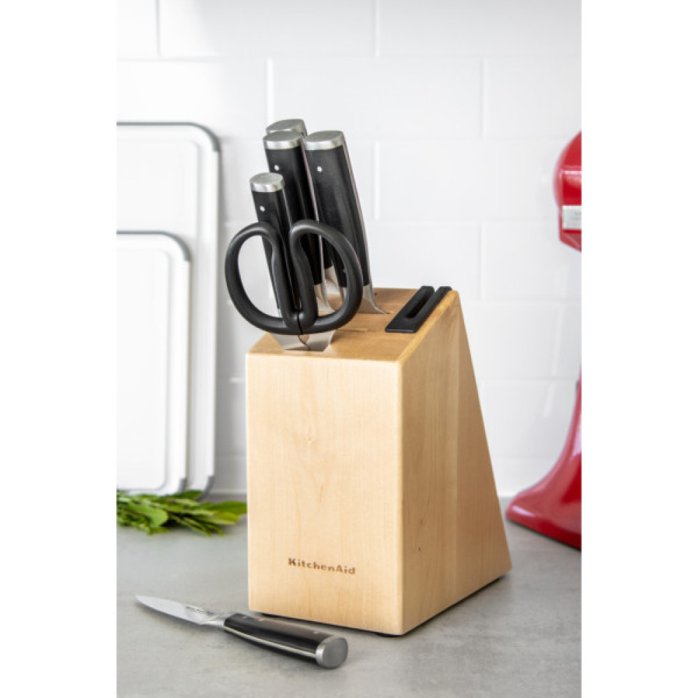 Набір ножів KitchenAid Coreline, з підставкою 5 предметів (KO5PSTSNOBG)
