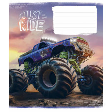 Зошит Школярик Offroad masters 12 аркушів клітинка (012-3287K)