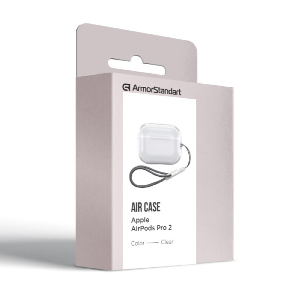 Чохол для навушників Armorstandart Air для Apple Airpods Pro 2 Clear (ARM82560) (ARM82560)