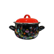 Каструля Gusto "Квіткова галявина" 18 см 3,1 л (GT-T-118-FM)
