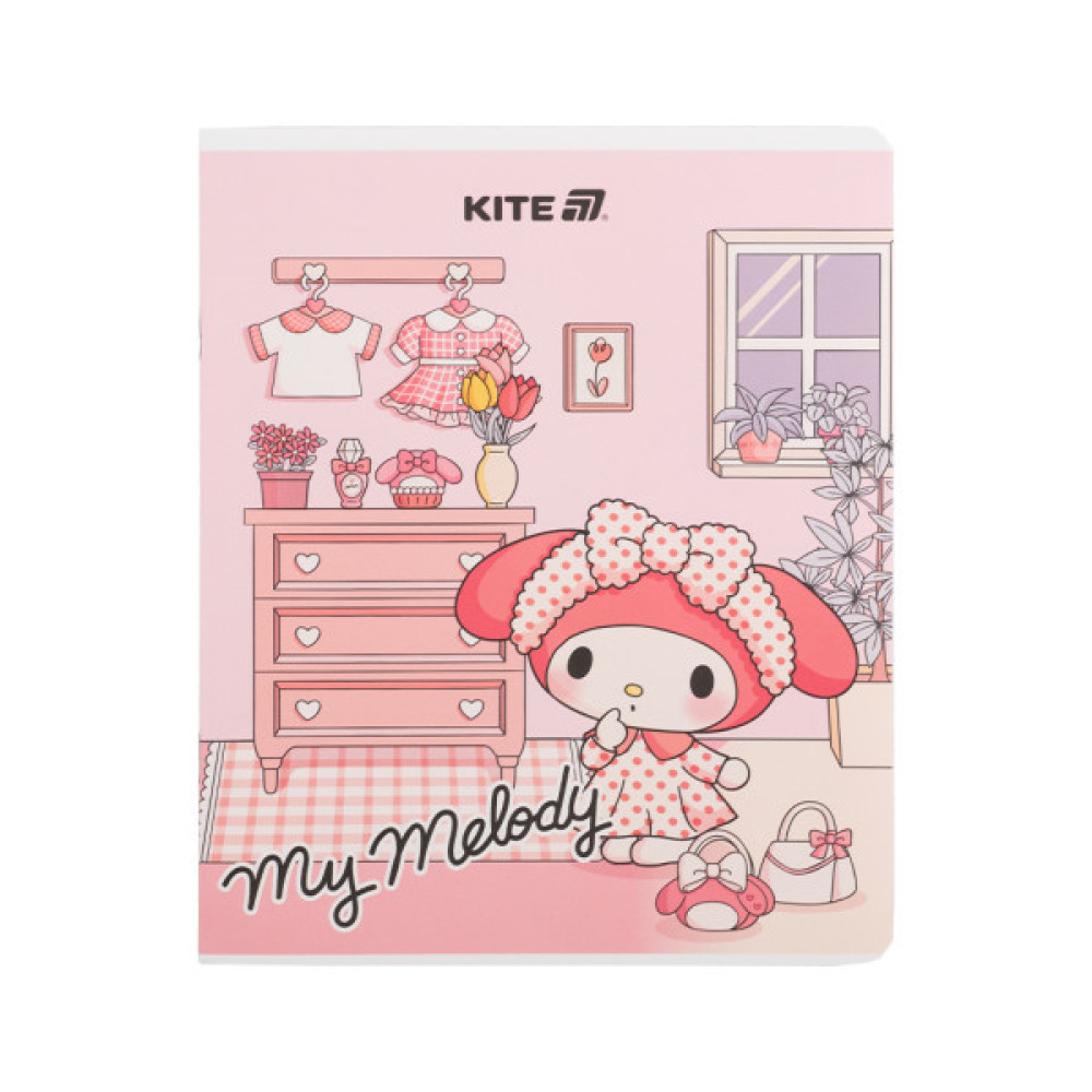 Зошит Kite Kuromi, 24 аркуші, клітинка (HK25-238)