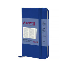 Тижневик Axent датований 2026 Pocket Strong 90х150, класичний синій (8508-26-38-A)