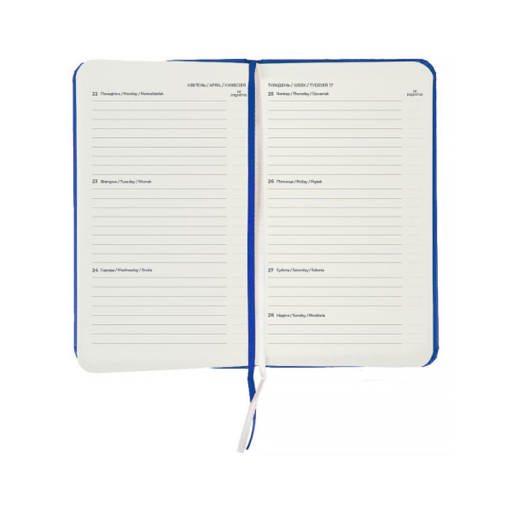 Тижневик Axent датований 2026 Pocket Strong 90х150, класичний синій (8508-26-38-A)