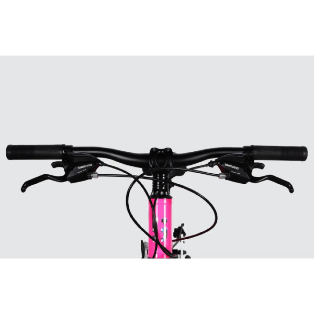 Велосипед Space 24" IZIDA DD FR рама-11" AL 2026 рожево-білий (OPS-SP-24-084)