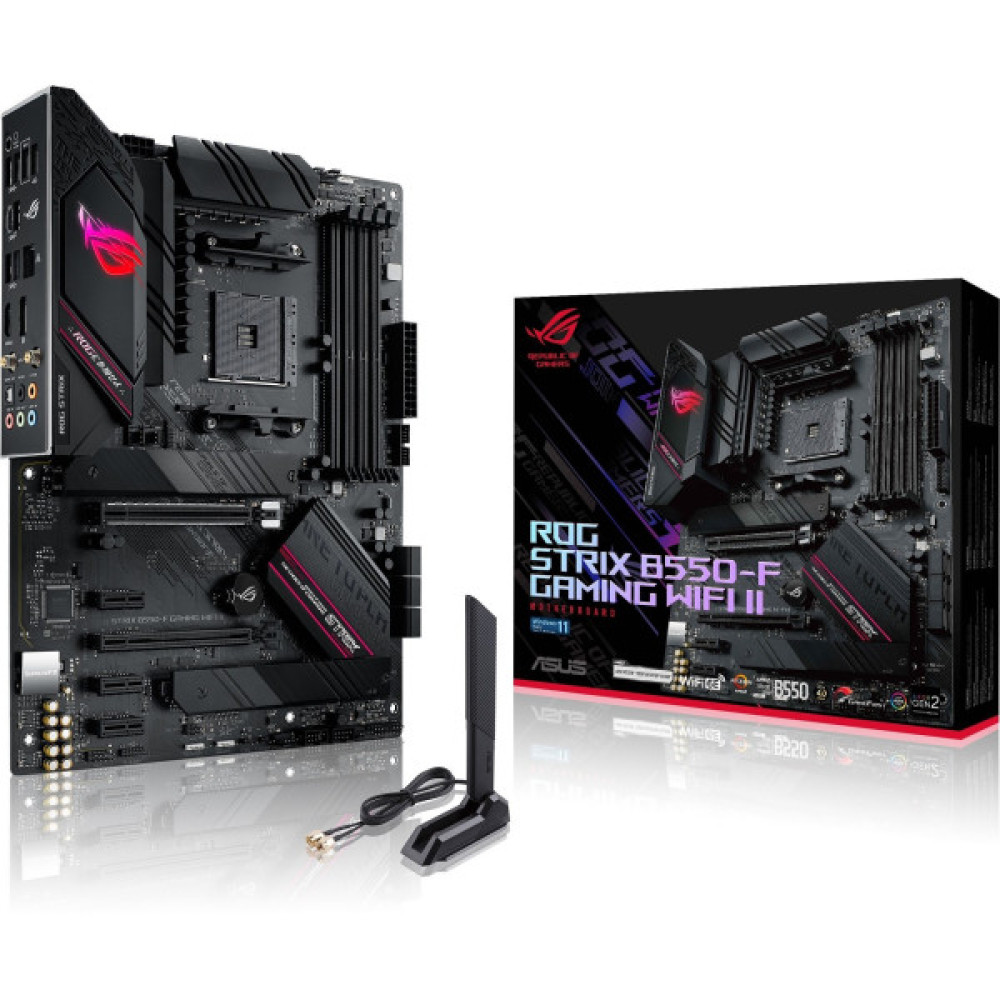 Материнcька плата ASUS ROG STRIX B550-F GAMING WIFI II sAM4 B550 4xDDR4 M.2 HDMI DP Wi-Fi BT ATX