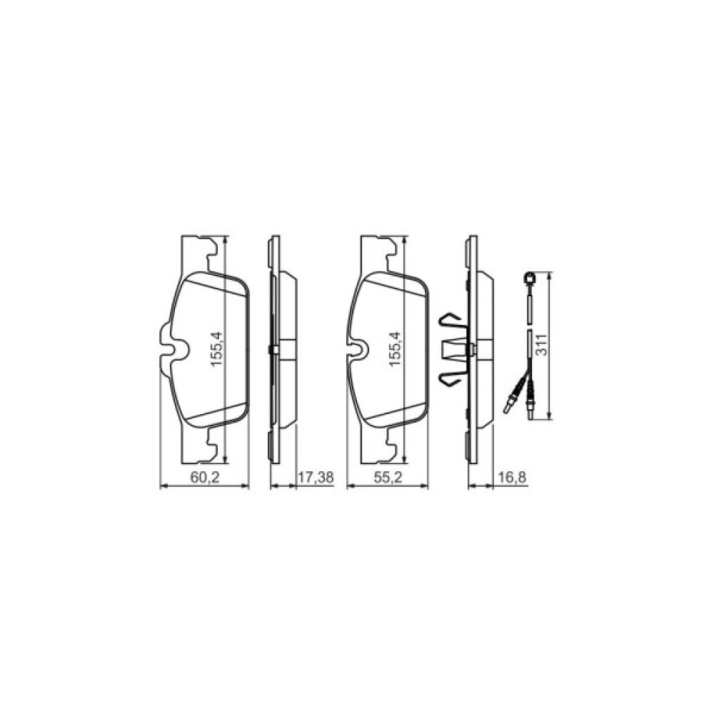 Гальмівні колодки Bosch 0 986 494 527