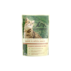 Вологий корм для кішок Carpathian Pet Food Ягня в білому соусі 100 г (4820111141180)