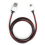 Дата кабель USB 2.0 AM to Micro 5P 1m pu leather black Vinga (VCPDCMLS1BK) Дата кабель USB 2.0 AM to Micro 5P 1m pu leather black Vinga (VCPDCMLS1BK)