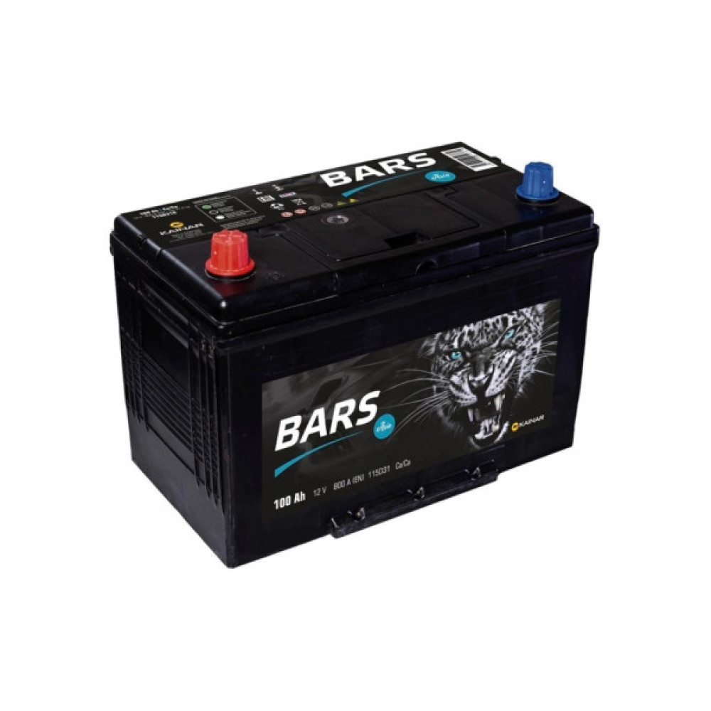 Акумулятор автомобільний Bars 100Ah ASIA (+/-) (800EN)