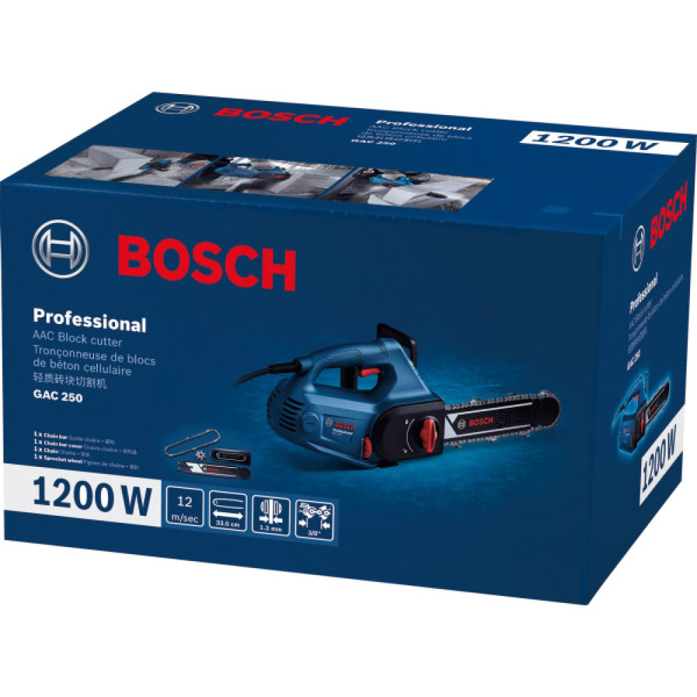 Пила для газобетонних блоків Bosch Professional GAC 250 1200Вт 330мм 3/8" 5000об/хв 4.7кг