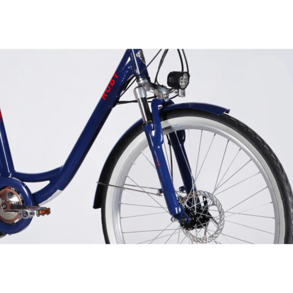Електровелосипед Dorozhnik 26" eRUBY DD FR рама-17" 36B 13А*г 500Вт 2026 темно-синій (ELB-D-26-299)