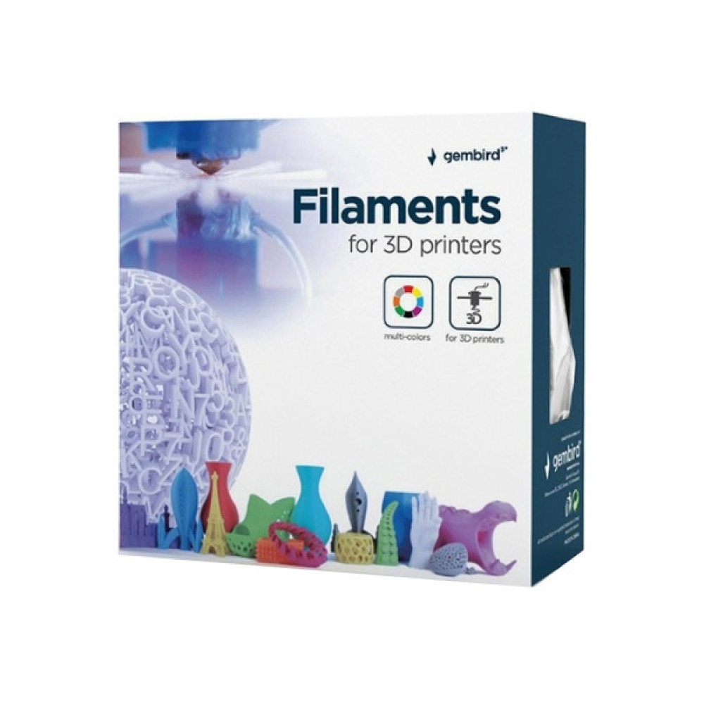 Пластик для 3D-принтера Gembird PLA, 1.75 мм, 1кг, black, Matte (3DP-PLA-01-MTBK)