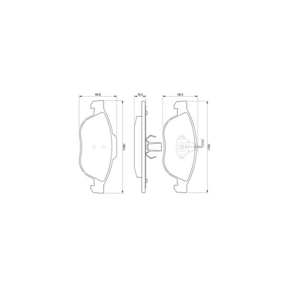 Гальмівні колодки Bosch 0 986 424 507