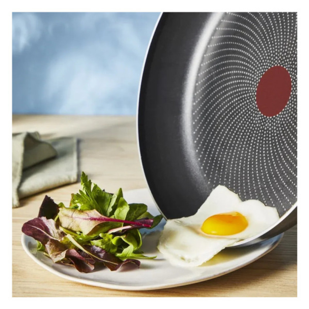 Сковорода Tefal So'' Light 24 см, алюміній, бакеліт, скло, чорний (H0560442_SET)