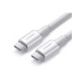 Дата кабель USB-C to USB-C 1.5m 5A 100W US300 white Ugreen (80370) Дата кабель USB-C to USB-C 1.5m 5A 100W US300 white Ugreen (80370)