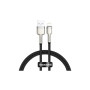 Дата кабель USB 2.0 AM to Lightning 0.25m 2.4A Cafule Series Meta black Baseus (CALJK-01)