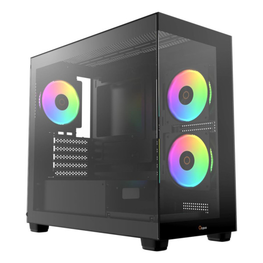 Корпус для ПК OCYPUS GAMMA C52 BK ARGB (GAMMA-C52-BKD300XX-GL)