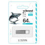 USB флеш накопичувач Wibrand 64GB Shark Silver USB 2.0 (WI2.0/SH64U4S) USB флеш накопичувач Wibrand 64GB Shark Silver USB 2.0 (WI2.0/SH64U4S)