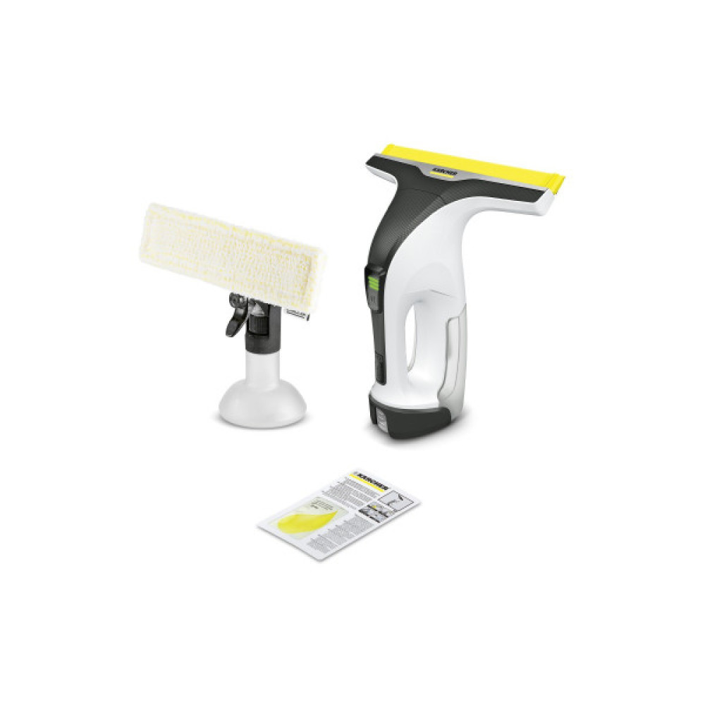 Пилосос Karcher віконний WV 4-4 Plus, вода -0.15л, автон. робота до 40хв, вага-0.76кг, дисплей, вібропад, білий (аккум. 2.443-002.0 та зар.прист  2.443-060.0 не входить в комплект)