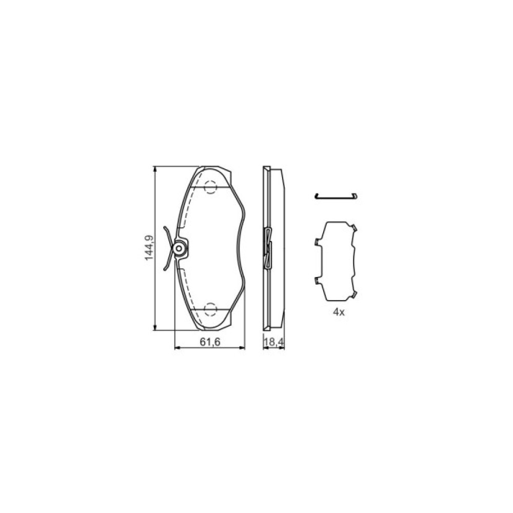 Гальмівні колодки Bosch 0 986 424 531