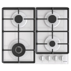 Варильна поверхня Gorenje газова на склі, 60см, чавун, білий