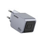 Зарядний пристрій Ugreen 2xUSB-C PD45W GaN X707 gray (35008)