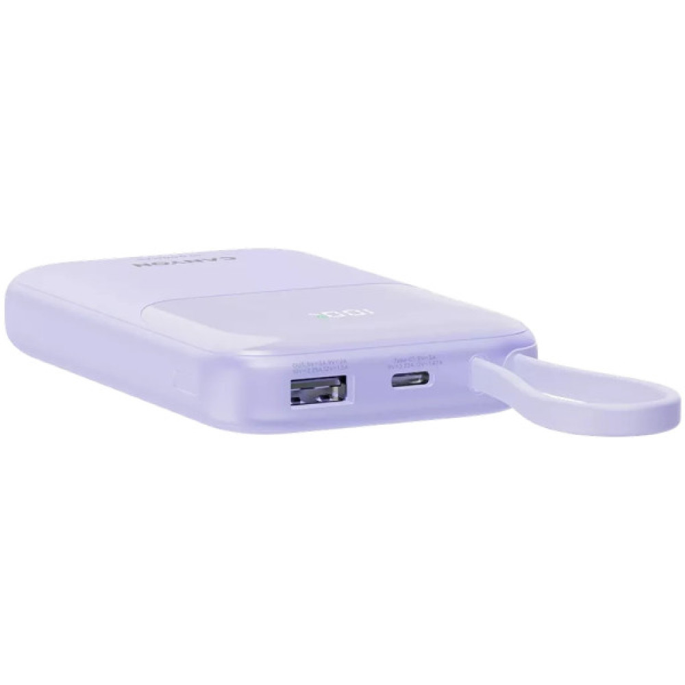 Батарея універсальна Canyon 10000mAh OnPower 101 PD/22.5W built-in cable Purple (CNS-CPB101PU)