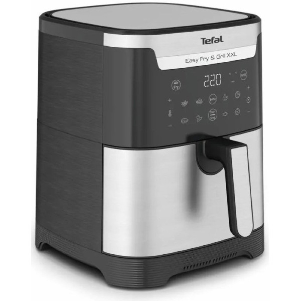 Мультипіч Tefal EasyFry&Grill XXL, 1830Вт, чаша-6.5л, сенсорне керув., 8 програм, пластик, чорно-сірий