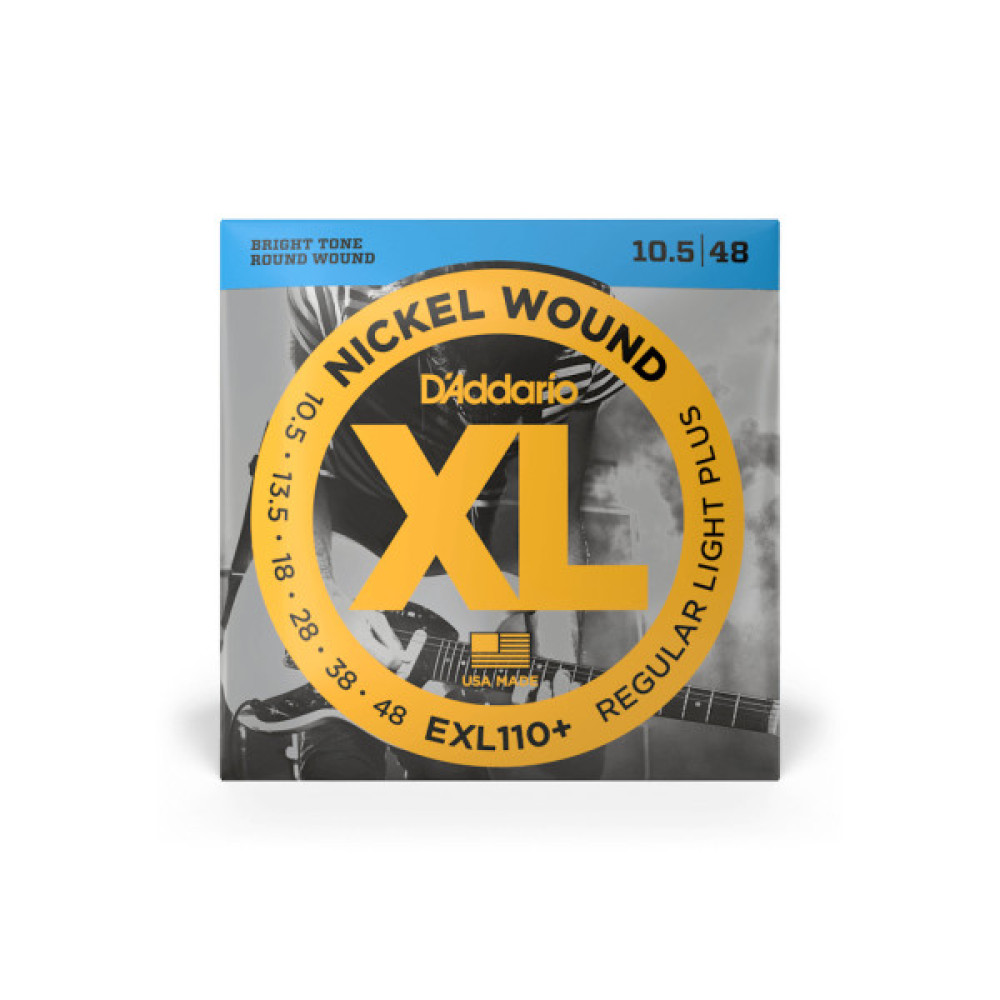 Струни для гітари D'Addario XL Nickel Wound Regular Light Plus (10.5-48) (EXL110+)