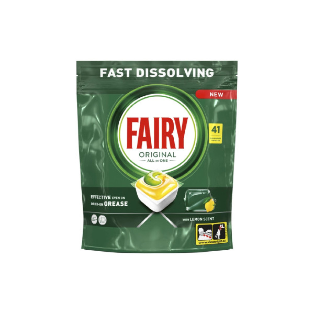 Таблетки для посудомийних машин Fairy Original All in One Lemon 41 шт. (8700216237239)
