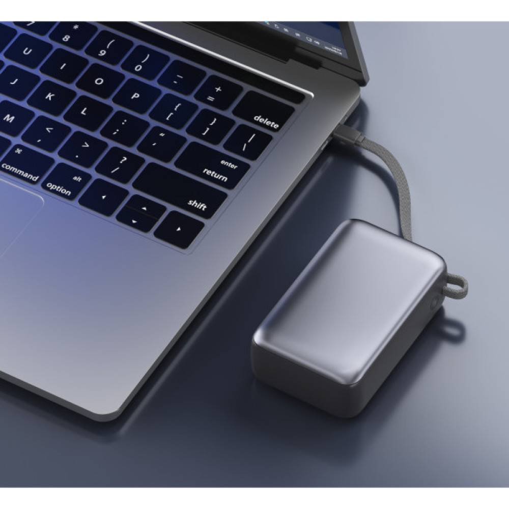 Батарея універсальна Vinga 30000 mAh 65W Display Cable (VPBB3065C)