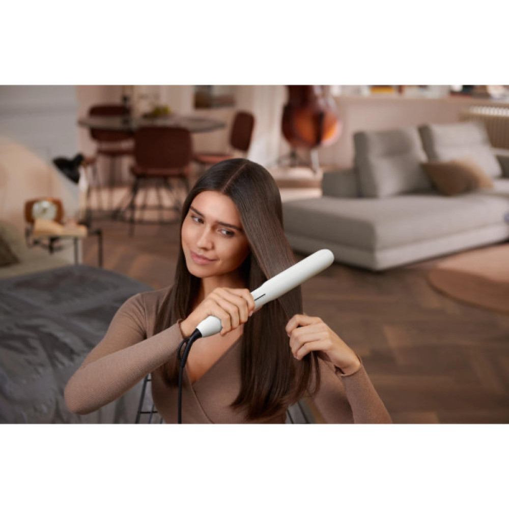Вирівнювач для волосся Philips 5000 Series, темп.режимов-12, 120230 °C, кераміка, білий (BHS515/00)