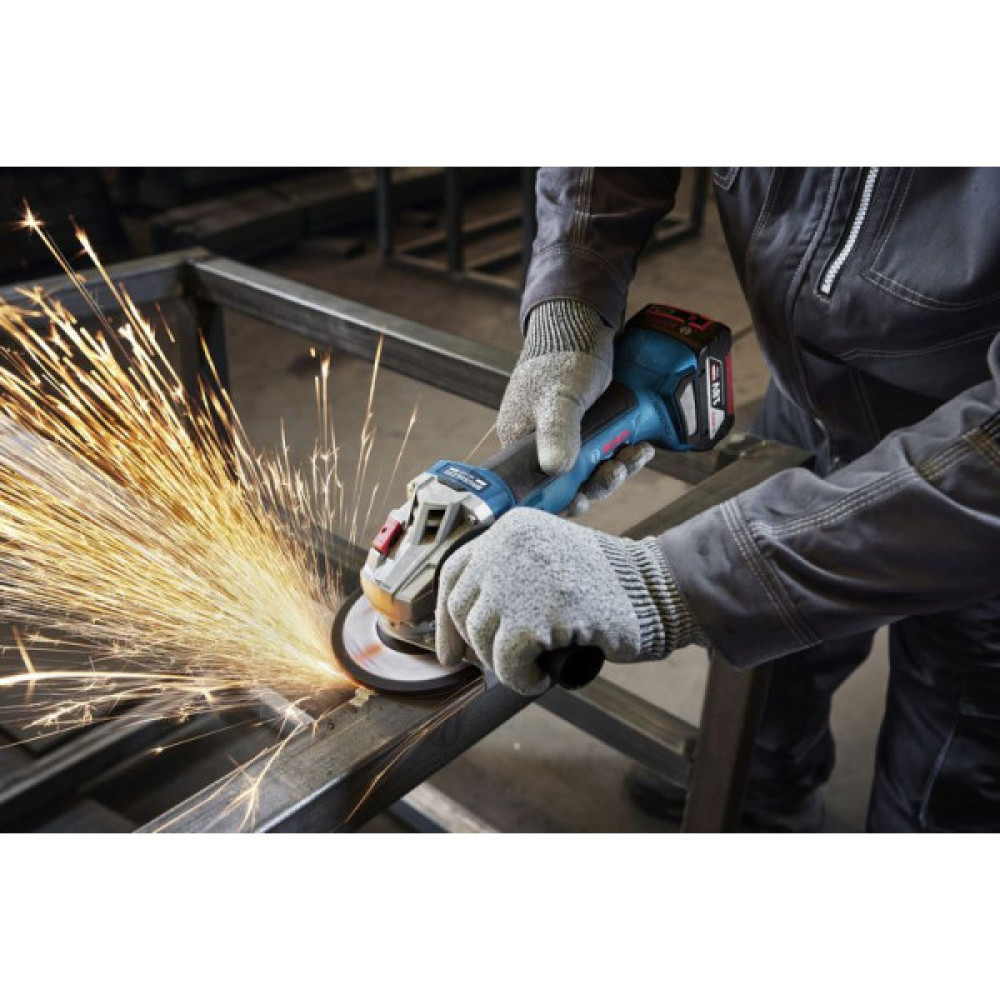 Шліфмашина кутова акумуляторна Bosch Professional GWS 18V-8 125мм 18В 2x5А·год 0-11000об/хв 1.7кг кейс ЗП GAL 18V-40