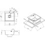 Мийка кухонна Kroner KD5050HM (CV027240) Мийка кухонна Kroner KD5050HM (CV027240)
