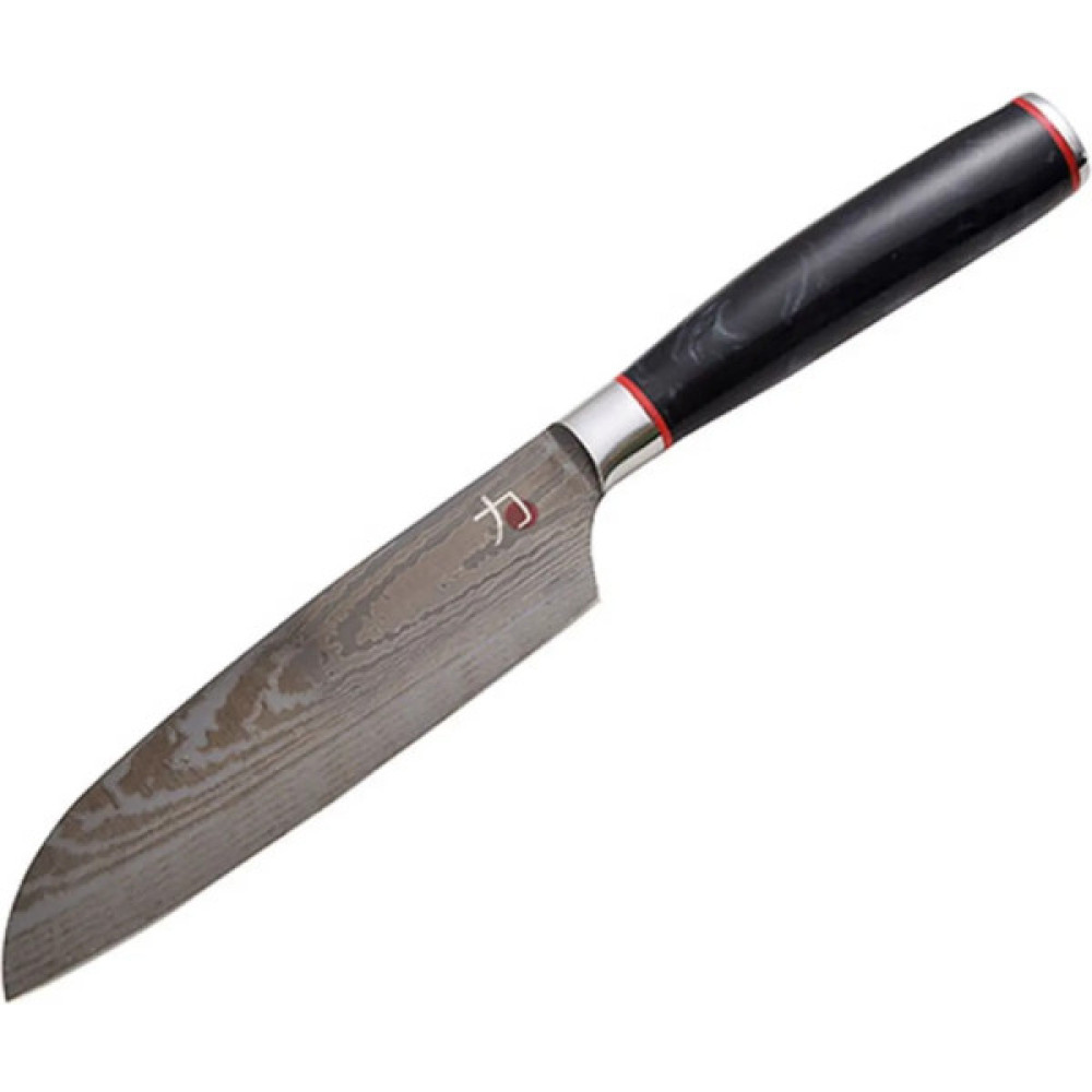 Кухонний ніж MasterPro Tetsu, сантоку, 12.5 см, чорний (BGMP-4129-MBK) Кухонний ніж MasterPro Tetsu, сантоку, 12.5 см, чорний (BGMP-4129-MBK)