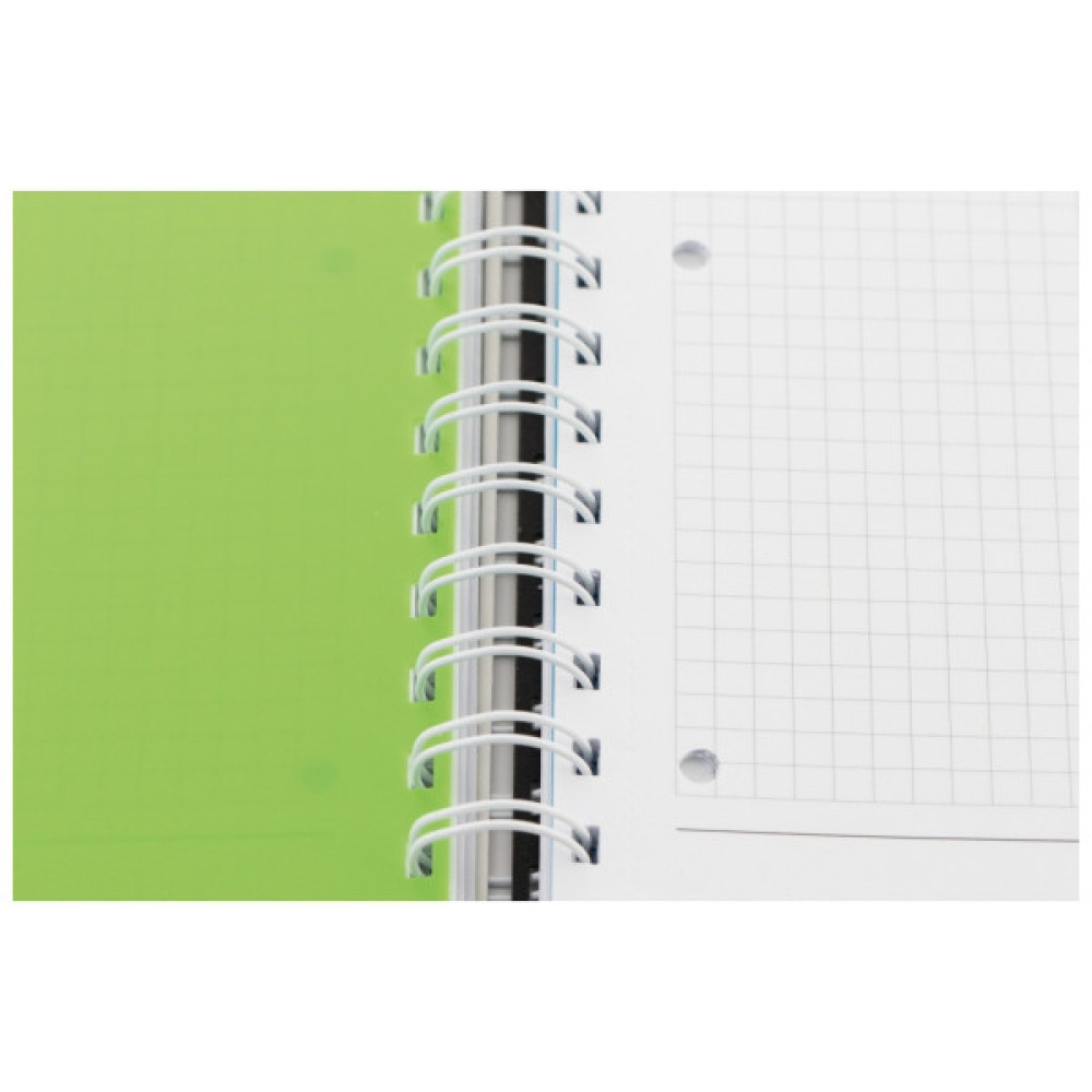 Блокнот Optima A4 Adamant пластикова обкладинка, з розділювачами та перфорацією, 120 аркушів, клітинка рожевий (O20843-09)