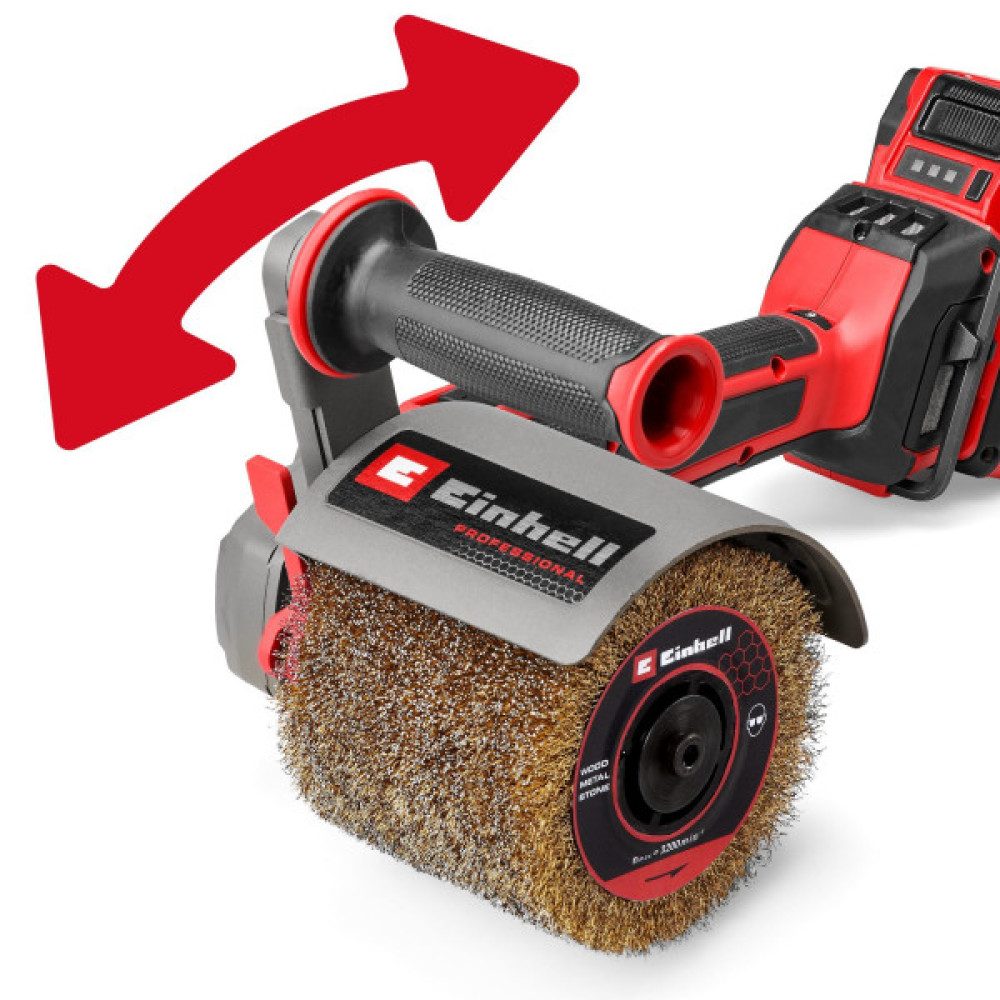 Шліфмашина щіткова акумуляторна Einhell Professional TP-BR 18/32 Li BL - Solo 100мм 18В 900-3200об/хв D120мм 2.29кг без АКБ та ЗП