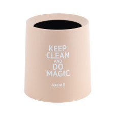 Кошик для паперів Axent Настільний контейнер для сміття, круглий, персиковий (2131-42-A)