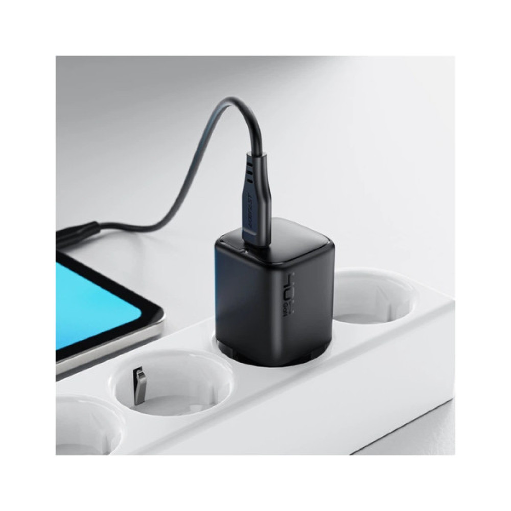 Зарядний пристрій Acefast A136 USB-C PD40W GaN black (6974316286233)