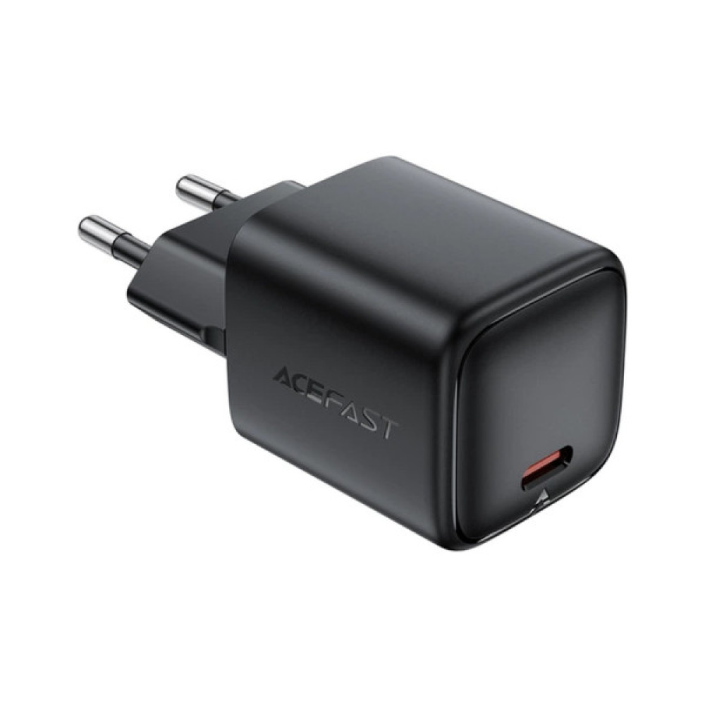 Зарядний пристрій Acefast A136 USB-C PD40W GaN black (6974316286233)