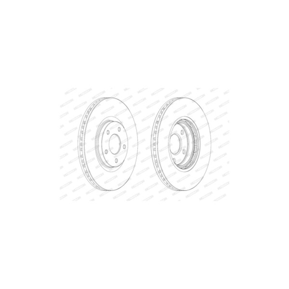 Гальмівний диск FERODO DDF1724C