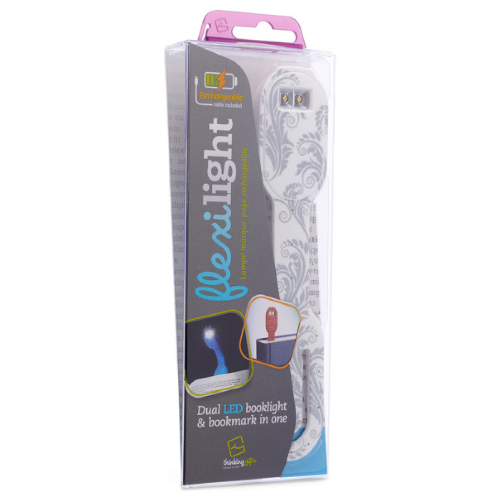 Закладки для книг Flexilight ліхтарик Rechargeable - Білі квіти (FLRWF)