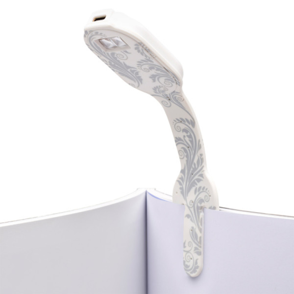 Закладки для книг Flexilight ліхтарик Rechargeable - Білі квіти (FLRWF)