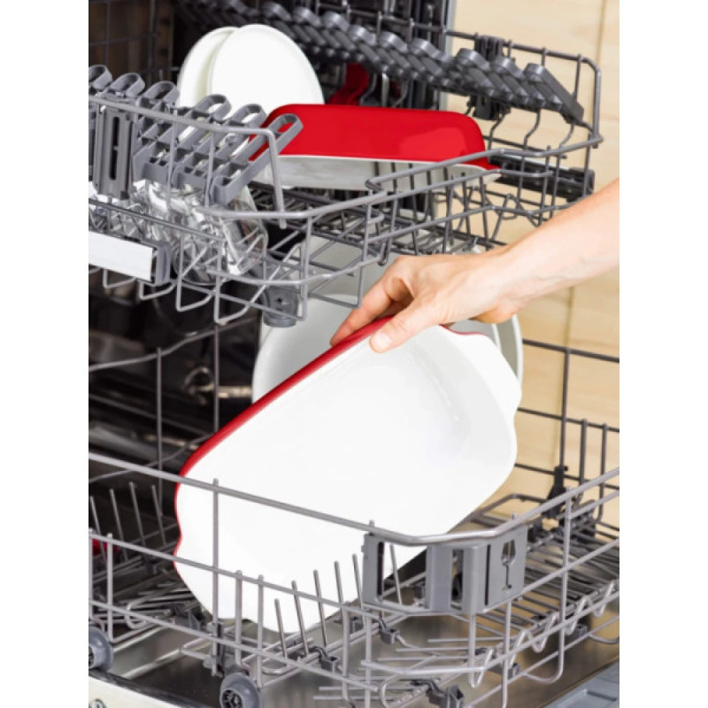 Форма для випікання KitchenAid з кришкою керамогранітна 0,9 л Червона (CC006104-001)