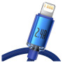 Дата кабель USB 2.0 AM to Lightning 2.0m 2.4A blue Baseus (CAJY000103) Дата кабель USB 2.0 AM to Lightning 2.0m 2.4A blue Baseus (CAJY000103)