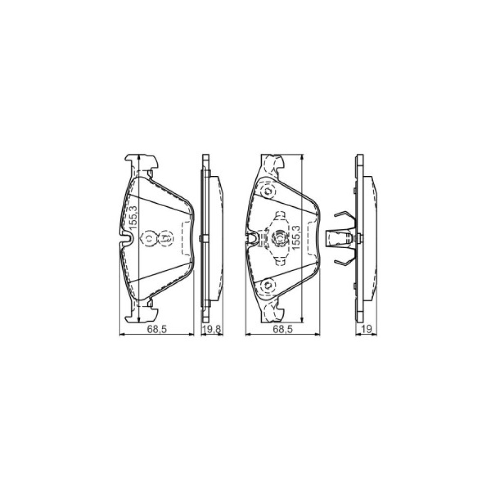 Гальмівні колодки Bosch 0 986 494 549
